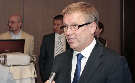匈牙利国家经济部部长托尔奇·捷尔吉在高交会期间接受采访